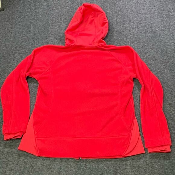 Columbia Pink Fleece Full Zip Hoodie Girls XL Thumbhole Sleeves - Picture 2 of 10